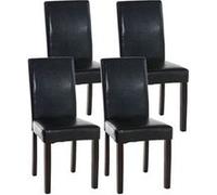 Lot de 4 chaise clp H. 91 cm non empilable non pliable en bois interieur noir Noir G