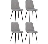 Lot de 4 chaises Dijon - Tissu