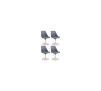 Lot de 4 chaise clp interieur non pliable en plastique H. 76 cm gris