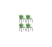 Lot de 4 chaise de conference clp interieur non pliable H. 81 cm en metal vert