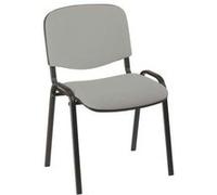 Chaise de conférence éco gris - pieds noir
