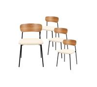 Lot de 4 chaise altobuy en bois non pliable interieur H. 71 cm blanc Blanc G