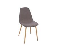 Lot de 4 chaise en bois non pliable interieur H. 87 cm gris