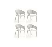 pegane Chaises de jardin empilables lot de 4