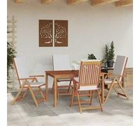 Lot de 4 chaise GENERIQUE exterieur non pliable en teck H. 104 cm