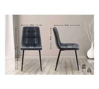 Chaise Antibes simili cuir