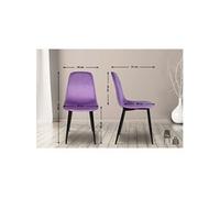 Lot de 4 chaise GENERIQUE interieur non pliable en plastique H. 88 cm