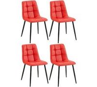 Lot 4 Chaises Antibes Simili cuir