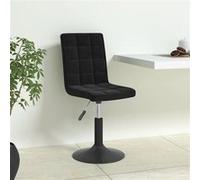 vidaXL Chaises de salle à manger Lot de 4 pivotantes Velours noir