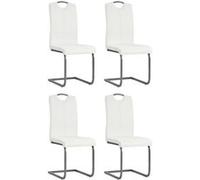 VIDAXL Cantilever - Blanc Similicuir