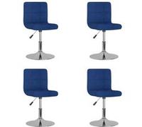 VidaXL 3087452 - Lot de 4 chaises pivotantes bleu