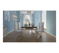Lot de 4 Chaises à Manger Blanc Similicuir Design Contemporain | Siège et dossier ergonomiques,forme zigzag,finition blanche raffinée,construction durable,salle à manger ou cuisine