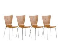 Lot de 4 chaises Aaron , Chêne Chêne G