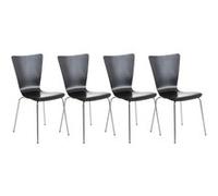 Lot de 4 chaises Aaron , Noir Noir G