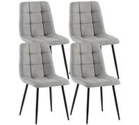 Lot de 4 Chaises Antibes - Tissu
