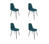 Lot de 4 chaises ATOME - Bleu
