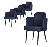Lot de 4 chaises de salle à manger Chaise avec accoudoirs Chaise de salon Polste