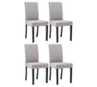 lot de 4 chaises de salle à manger Ina - Noires