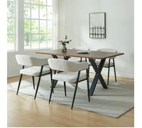 Lot de 4 chaises de salle à manger Kohlmand 77 x 59 x 55 cm gris clair