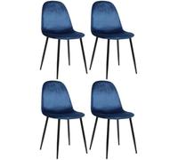 Lot de 4 chaises Napier - Velours
