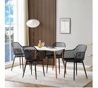 Lot de 4 chaises de Salle à Manger Scandinaves - Noir
