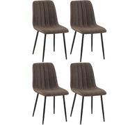 Lot de 4 Chaises Dijon - Tissu