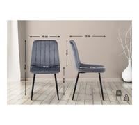 Lot de 4 Chaises Dijon - Velours