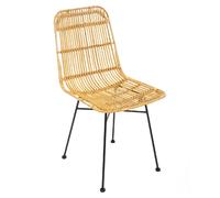Lot de 4 Chaises en rotin Kubu - Beige