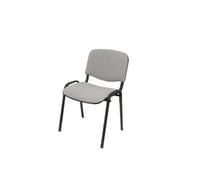 Lot de 4 chaises GENERIQUE empilables en tissu noir pour intérieur