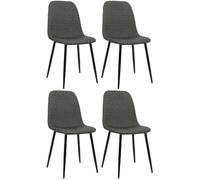 Lot de 4 chaises Giverny - Gris