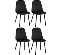 Lot de 4 Chaises Giverny Velours