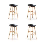 Lot de 4 chaises hautes noire - Bera - DESIGNETSAMAISON