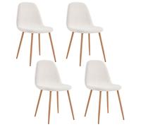Home Deco Factory – Chaises Freya HD7622 Bouclette – Lot de 4 pour salon et salle à manger