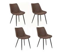 Lot de 4 chaises Olwen - Marron