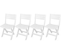 Lot De 4 Chaises Pliantes En Plastique Blanches De Type « Catering » De La Marque Komodo