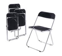 Lot de 4 chaises pliantes Pornainen 74 x 46 x 47 cm noir_x000D_