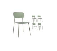 Lot de 4 chaises scandinaves au design minimaliste coloris vert très tendance