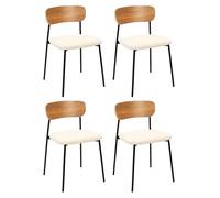 Lot de 4 Chaises Scandinaves Loki 71cm Blanc
