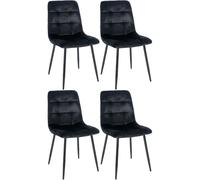 Lot de 4 chaises Tilde - Velours