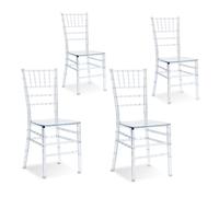 Lot de 4 chaises transparentes - Napoleon - DESIGNETSAMAISON