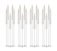 Lot de 4 chandeliers électronique, bougeoirs à 5 bras avec abat-jour en acrylique, bougies LED pour dîner de mariage m1