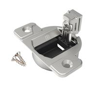 Lot de 4 charnières de rechange pour Blum 33.3600, compactes à vis sur cadre d'ouverture de 110°, remplacent les charnières Blum d'origine (avec vis, plaque de