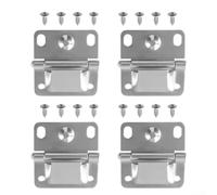 Lot de 4 charnières de refroidissement en acier inoxydable de 5,8 x 5,1 cm avec vis de montage, pièces de rechange robustes pour glacières de camping Coleman, boîtes de pêche et conteneurs isothermes