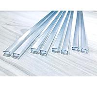 Lot de 4 charnières robustes pour piano de 4,5 mm ou 3 mm 45,7 cm - Charnières en plastique PVC durable, connecteurs sécurisés en plexiglas - Assemblage facile - Charnière de pare-brise pour chariot