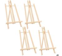 Lot de 4 chevalets de table en bois de 40 cm de haut - Réglable en hauteur - Pliables - Petit chevalet pour la peinture, la présent