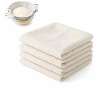 Lot de 4 Chinois Étamine Alimentaire 50x50cm Grade 100 Tissu Fromager