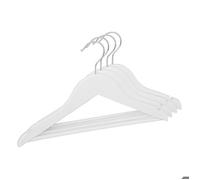 Lot de 4 cintres en bois L32cm blanc - Atmosphera Créateur d'intérieur