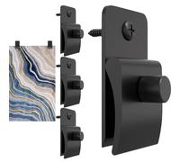 Lot de 4 cintres en métal pour tapisserie murale, pinces de suspension pour couverture, tapis et tapis, clips muraux en métal pour accrocher