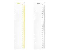Lot de 4 classeurs à 6 trous B5 en plastique étanche avec 6 trous pour tickets de reçus (GRuler, A5)