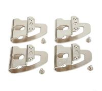 Lot de 4 clips de ceinture robustes pour perceuse 2604-22CT pour visseuse à percussion Crochet en acier avec vis Argenté